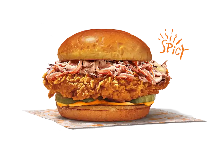 Coleslaw Spicy Chicken Sandwich 
