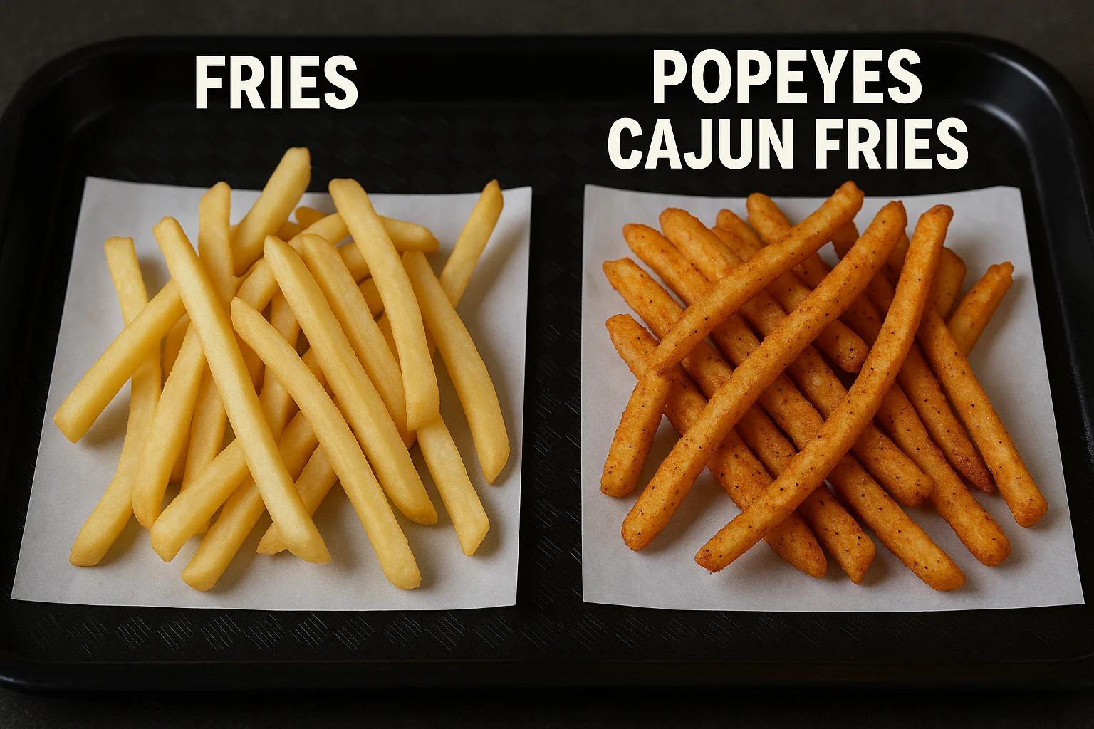 Popeyes Cajun fries vs normal fries