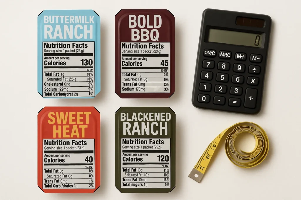 Popeyes sauce nutrition facts comparison