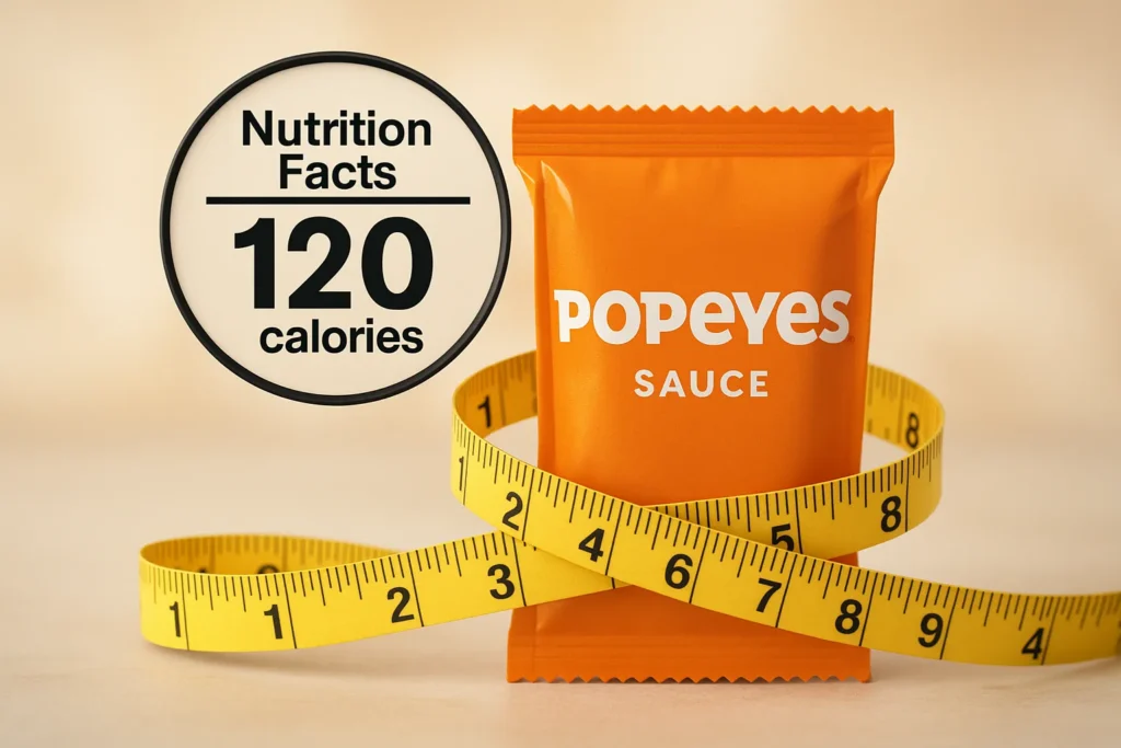 Popeyes Blackened Ranch nutrition facts with calorie highlight