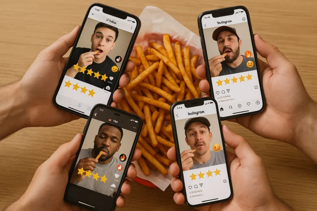 Social media reviews and reactions to Popeyes chicken sandwiches.