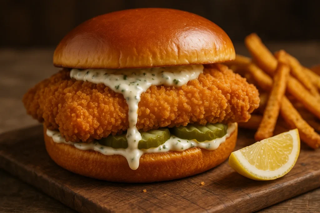 What is Popeyes fish sandwich