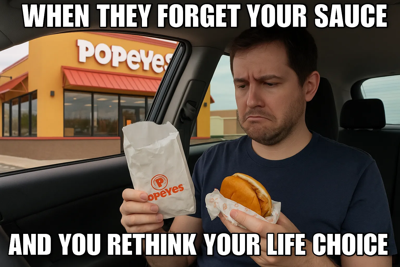 Popeyes Addict Memes (No sauce in the parcel)