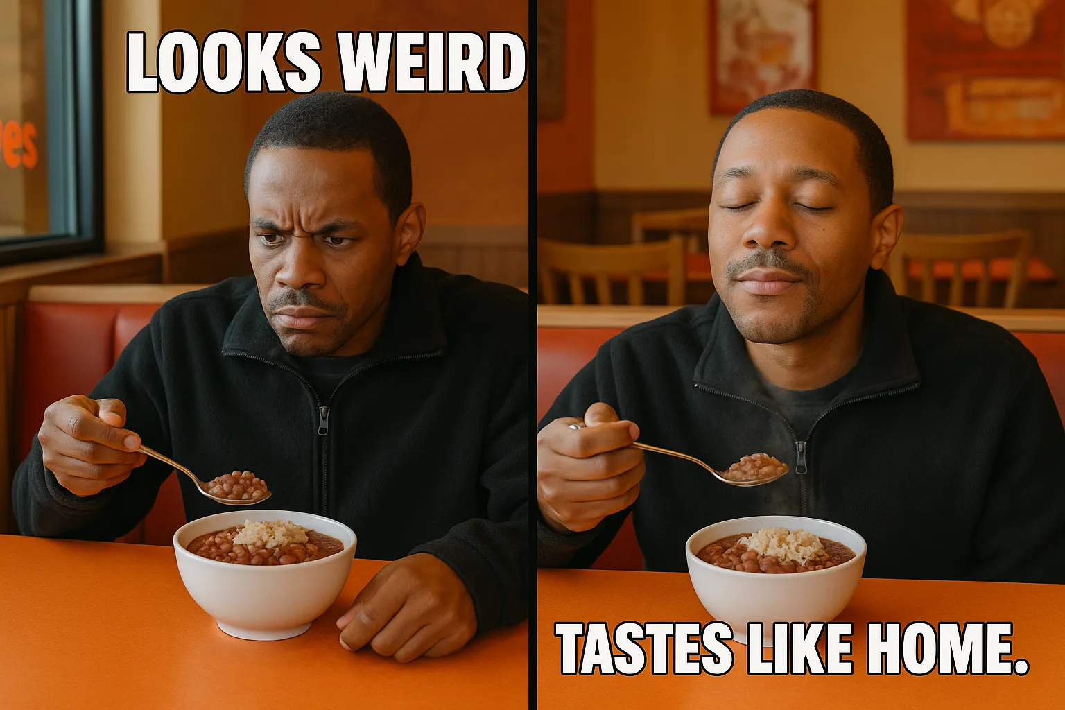 Popeyes red beans and rice meme