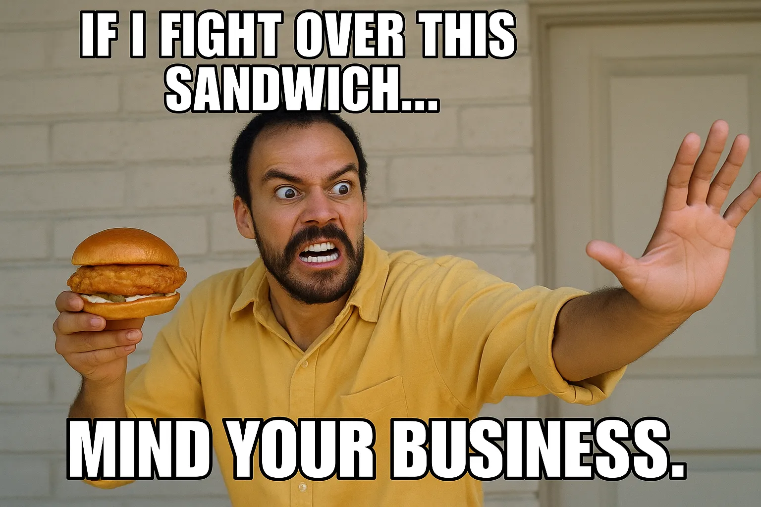 Popeyes Meme Comment (Mind your business)