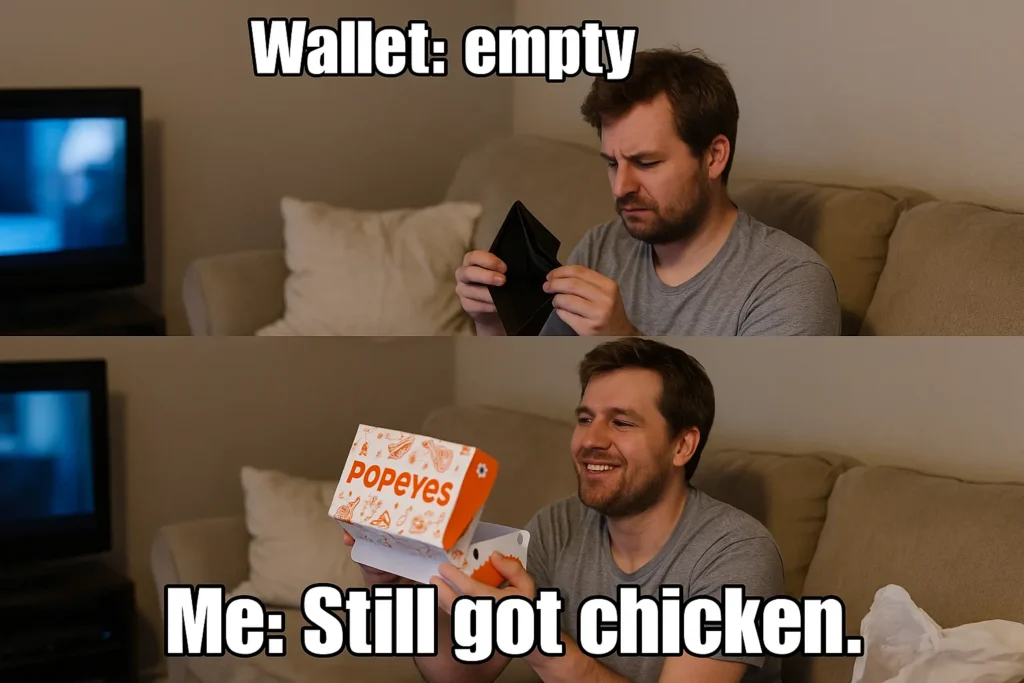 Popeyes Memes Therapy (empty wallet)