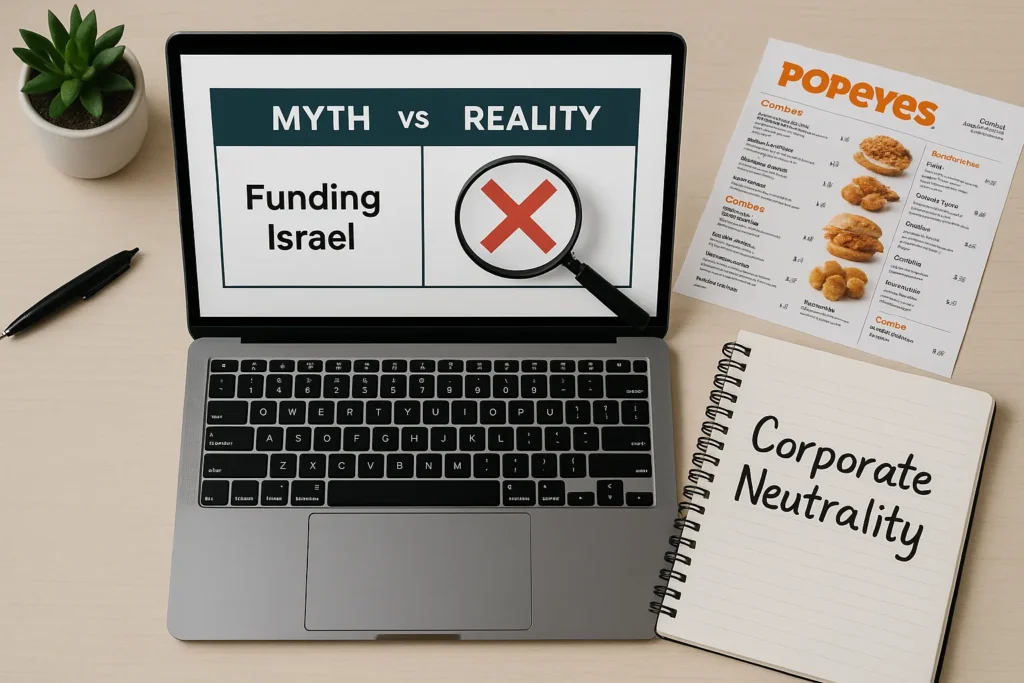 Fact-checking tools analyzing Popeyes neutrality claims