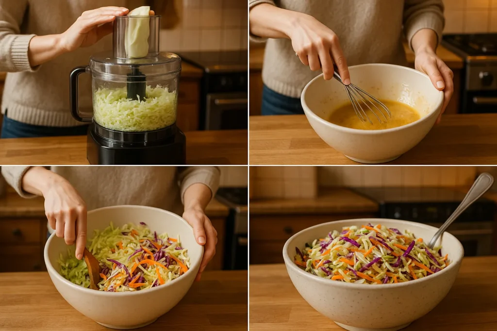 Steps to make homemade Popeyes-style coleslaw
