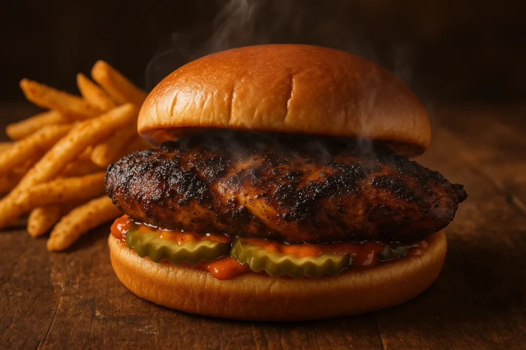 Popeyes Blackened chicken sandwich