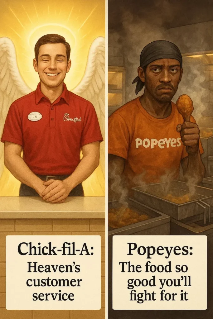 Popeyes vs Chick-fil-A Meme