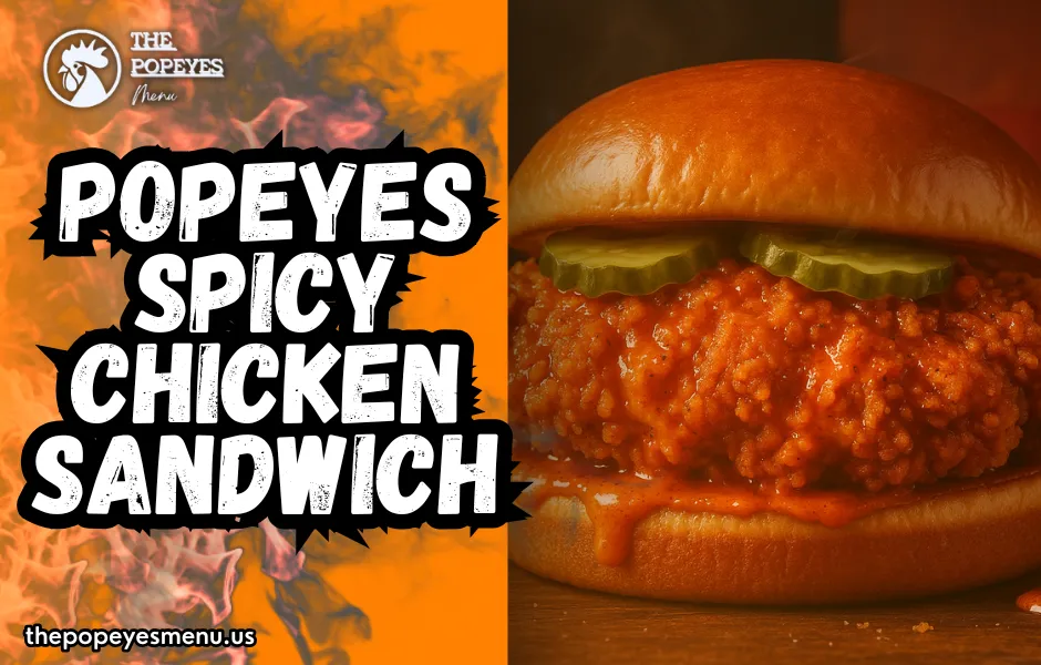 The Iconic Popeyes Spicy Chicken Sandwich – Crispy, Spicy, and Irresistible!