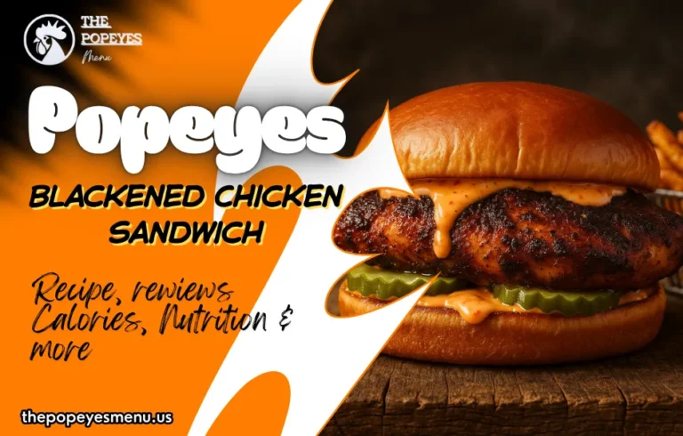 Popeyes Blackened Chicken Sandwich Review: Recipe Calories, Nutrition & more