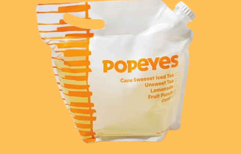 Popeyes catering Gallon Lemonade (Serves 8)