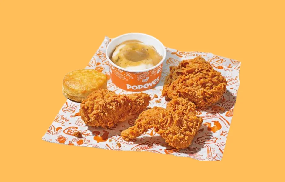 Popeyes catering Bone-In Chicken Boxed Meal