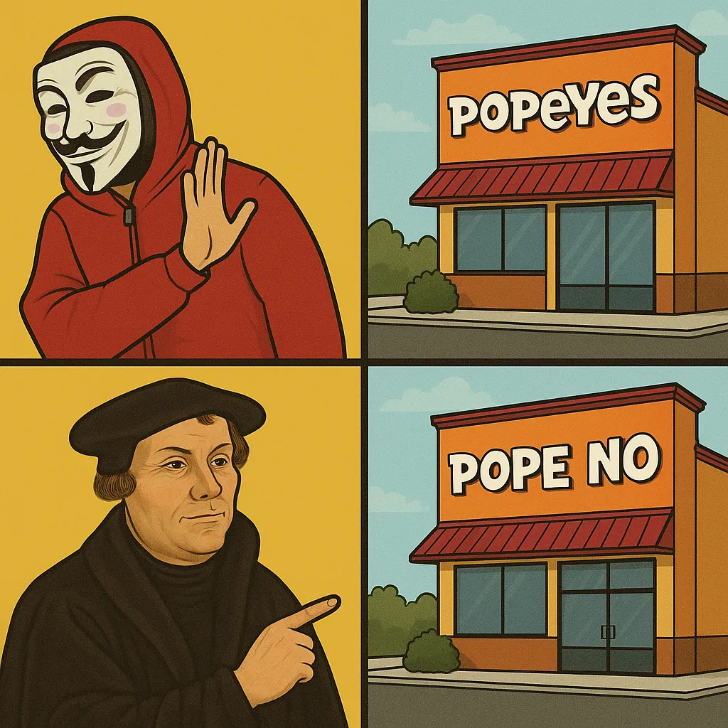 Popeyes popeno meme