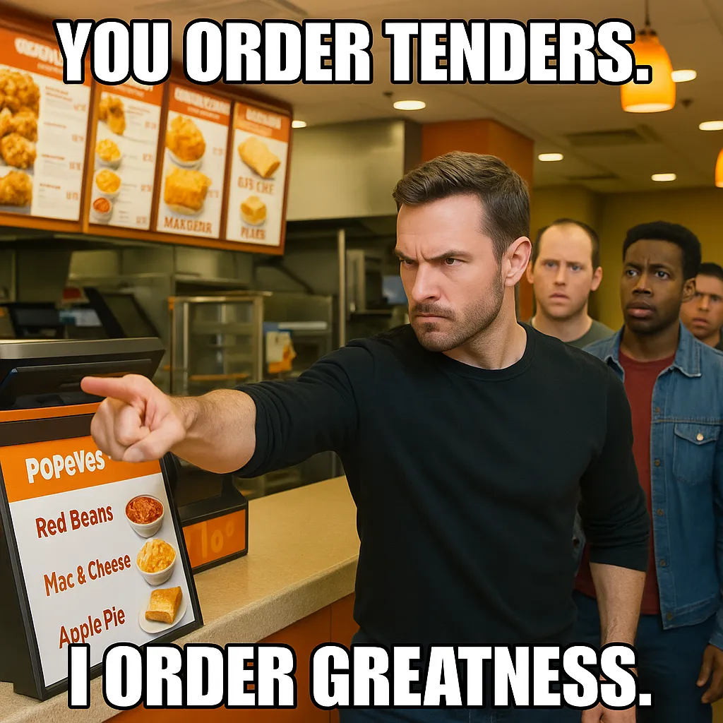 Popeyes side items meme