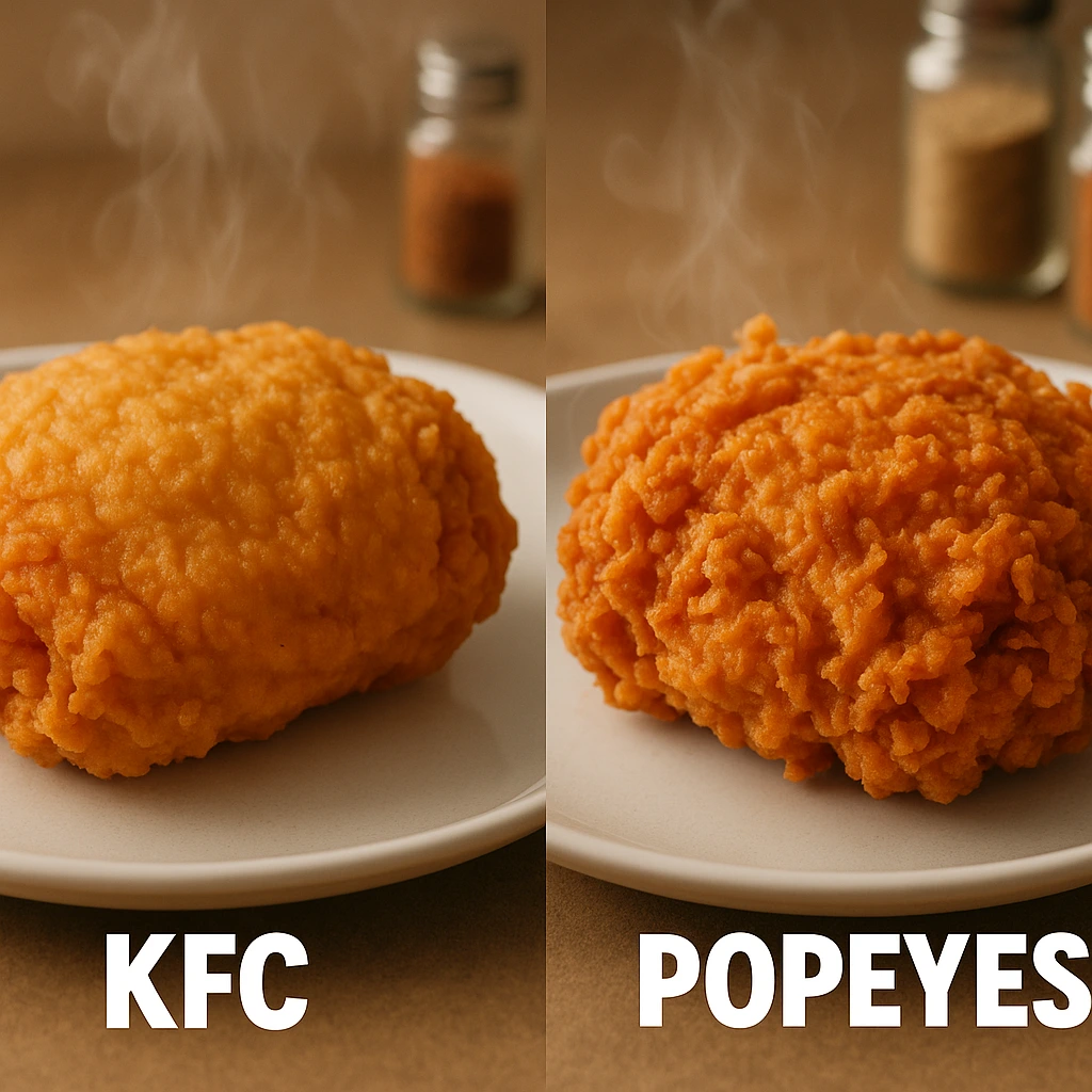 Popeyes broast vs KFC broast
