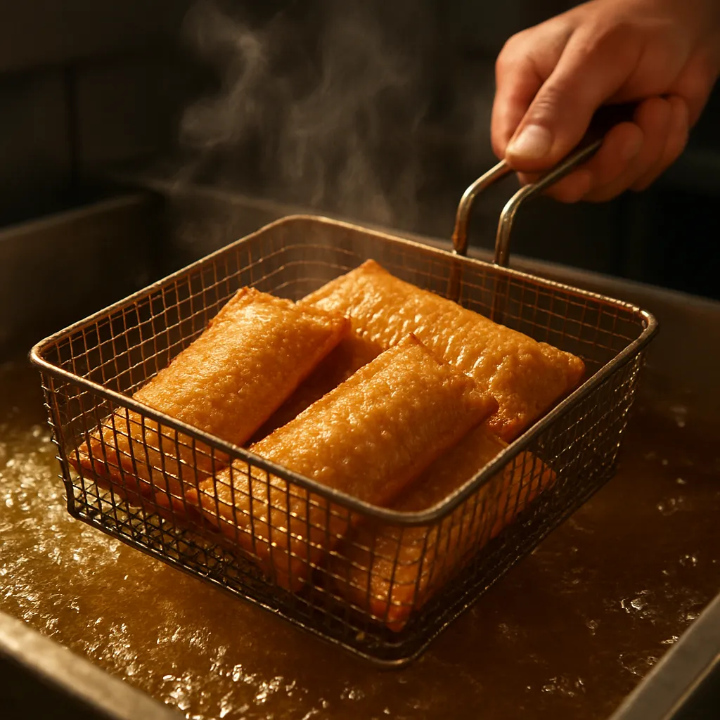 Popeyes apple pie frying