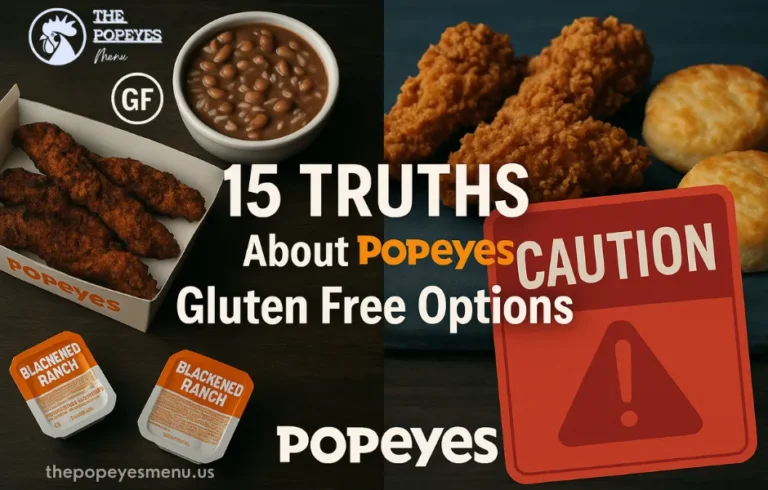 Popeyes gluten free guide: safe options vs. risks
