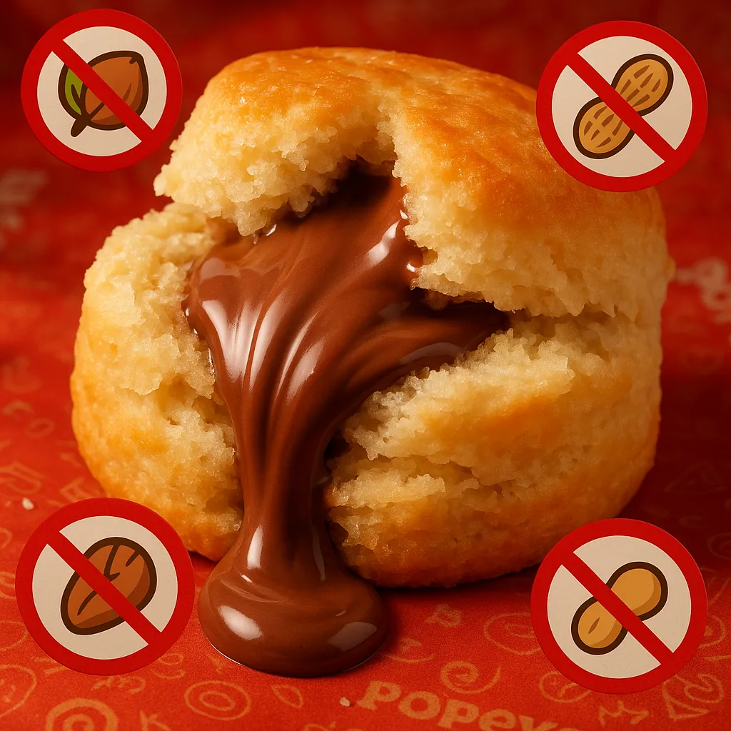 Popeyes Nutella Biscuit contains tree nuts and peanuts