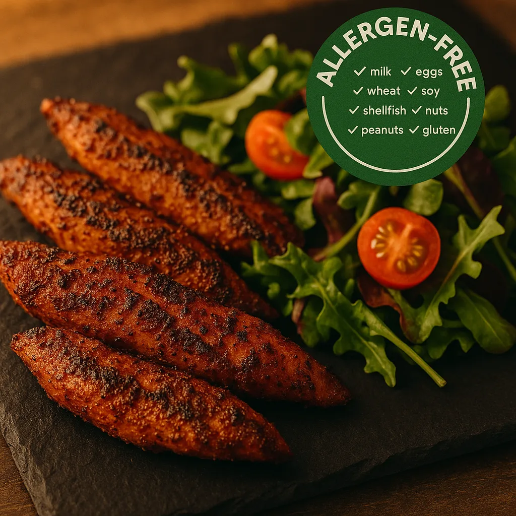 Popeyes allergen menu Blackened Tenders - safe for all major allergies