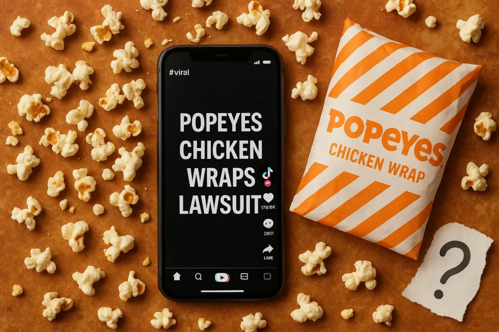 Social media confusion linking the Popeyes Chicken Lawsuit to the new Chicken Wraps.