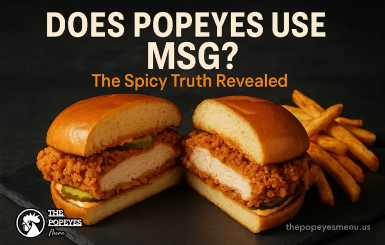 The cover image representing "Does Popeyes Use MSG?"