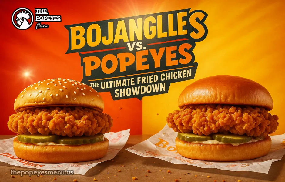 Bojangles vs Popeyes : Popeyes chicken sandwich and Bojangles chicken sandwich facing off in the ultimate Southern fried chicken showdown.