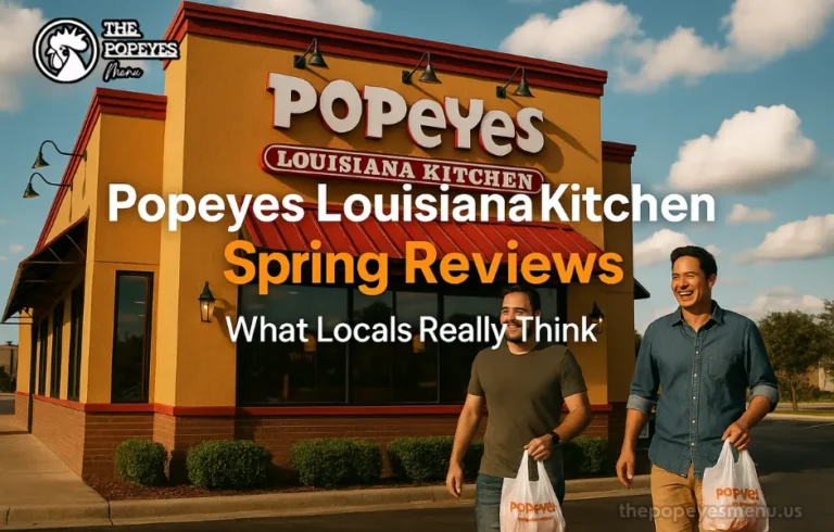 Popeyes Louisiana Kitchen in Spring Texas exterior with customers enjoying takeout – 2025 Popeyes Louisiana Kitchen Spring Reviews