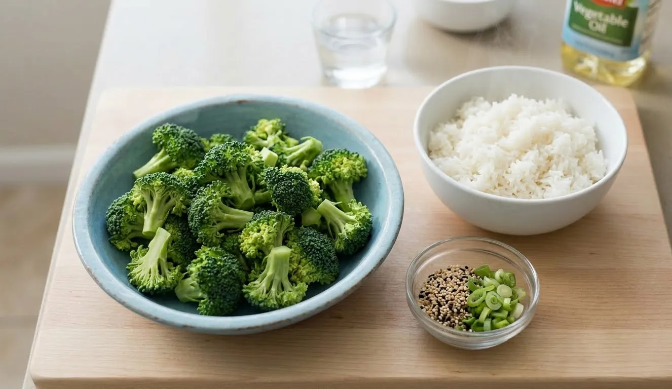 Ingredients for the Stir fry for Beef and Broccoli