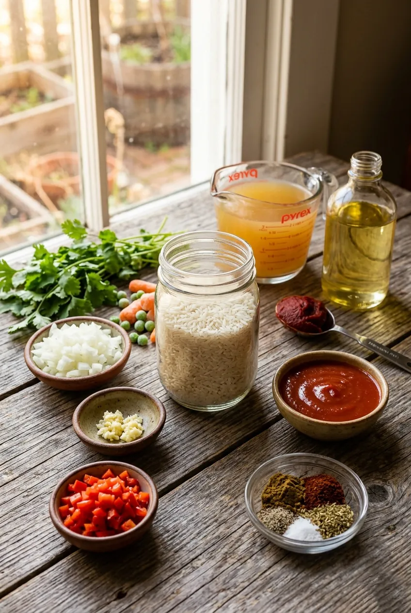 Ingredients for the Perfect Mexican Rice Recipe