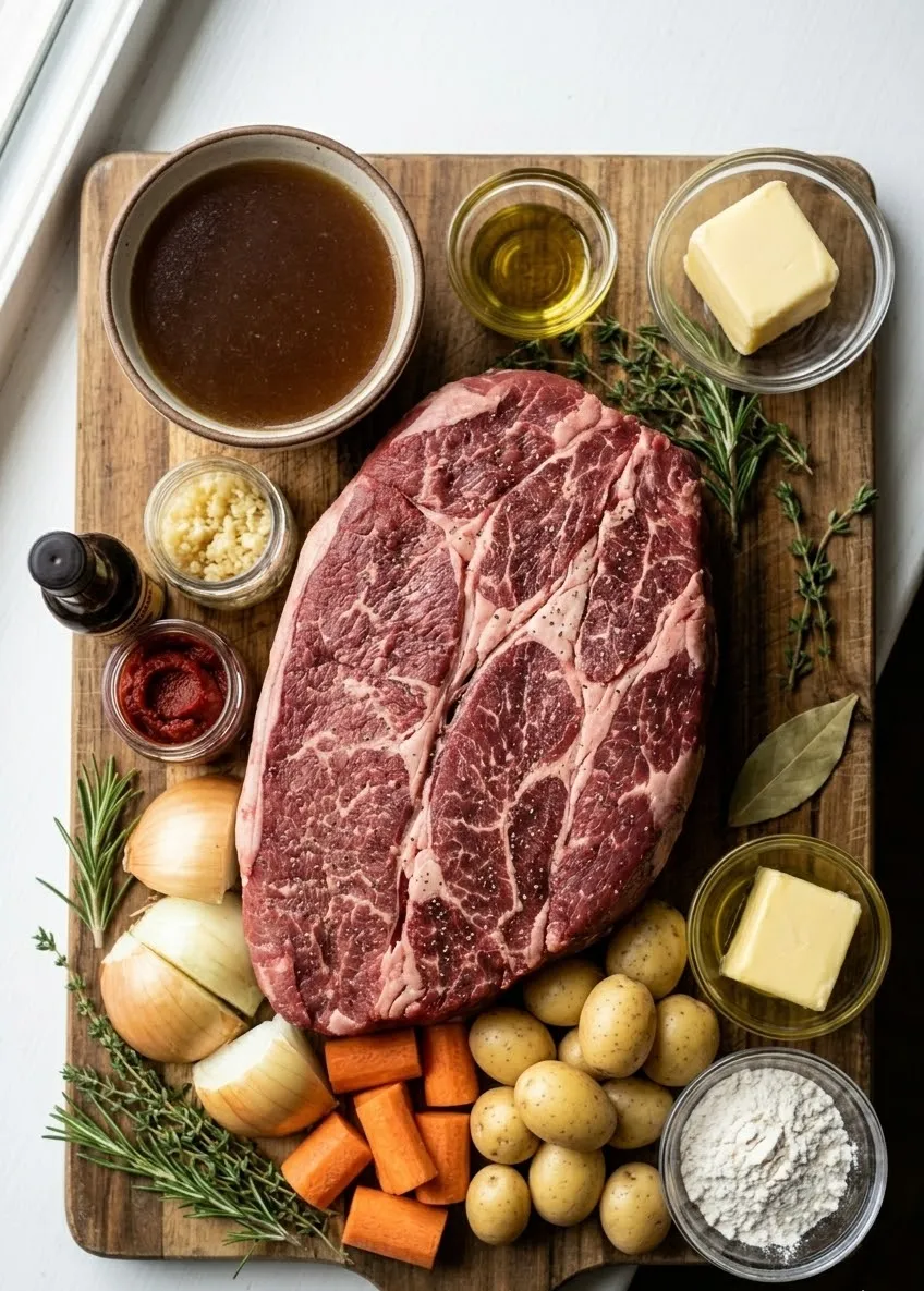 Ingredients for the Pot Roast Recipe