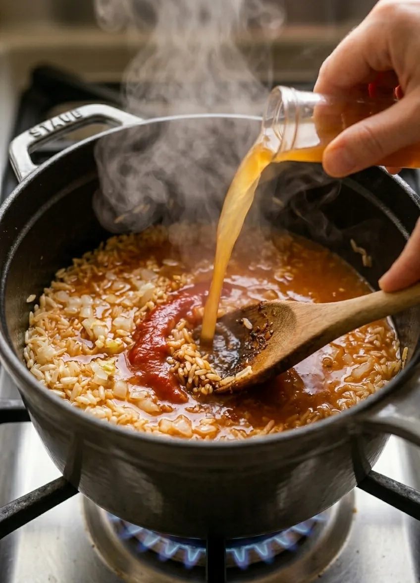 Step 4: Add Liquids and Seasonings