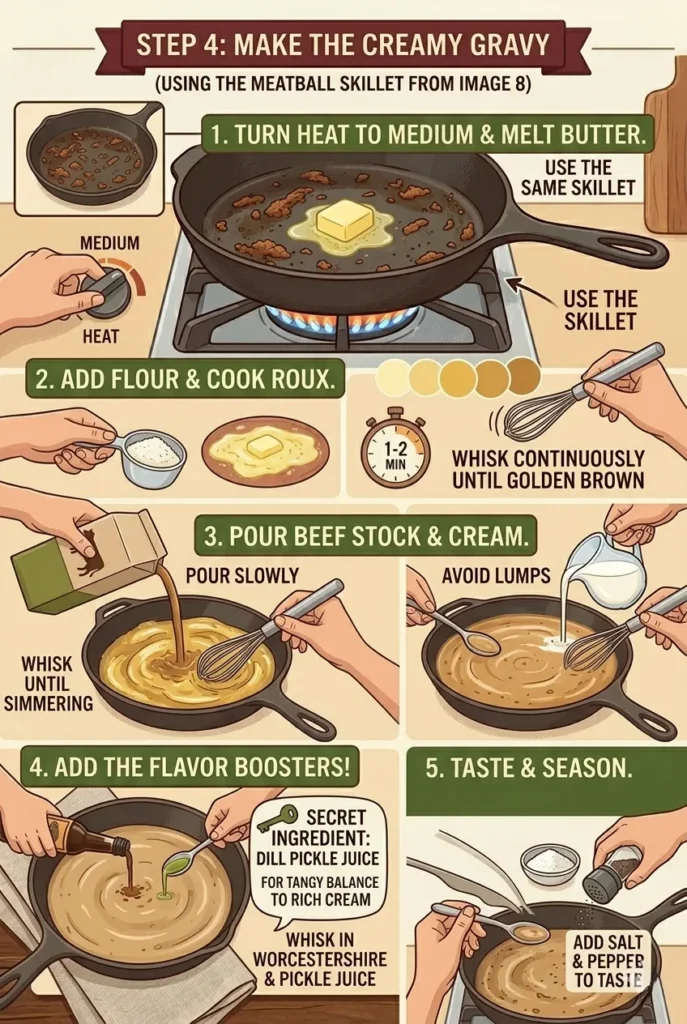 Make the Creamy Gravy