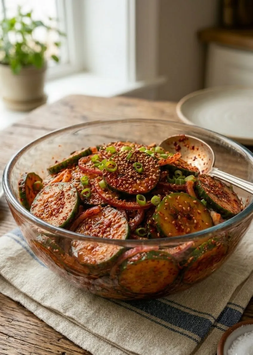 Spicy & Bold Korean Cucumber Salad