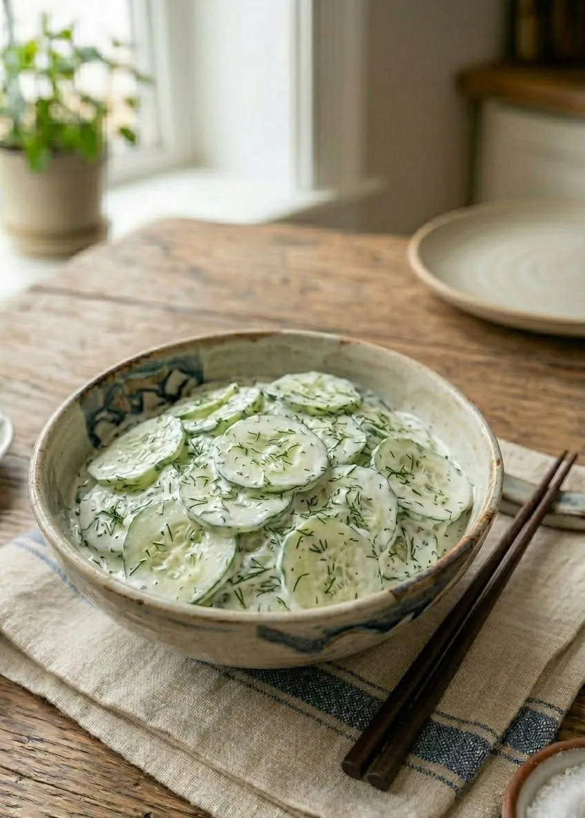 Tangy German Cucumber Salad