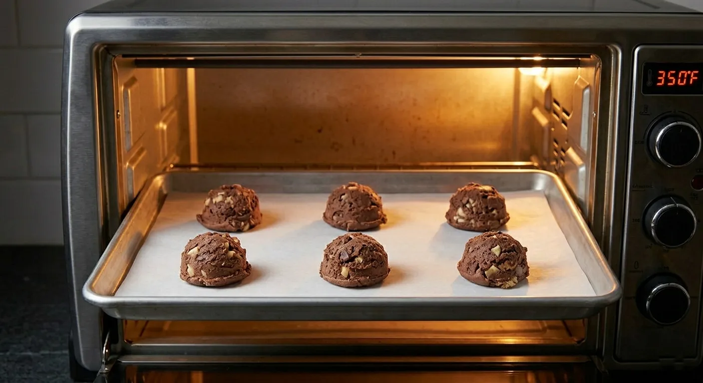 Baking Time FOR THE Double Chocolate Walnut Cookies
