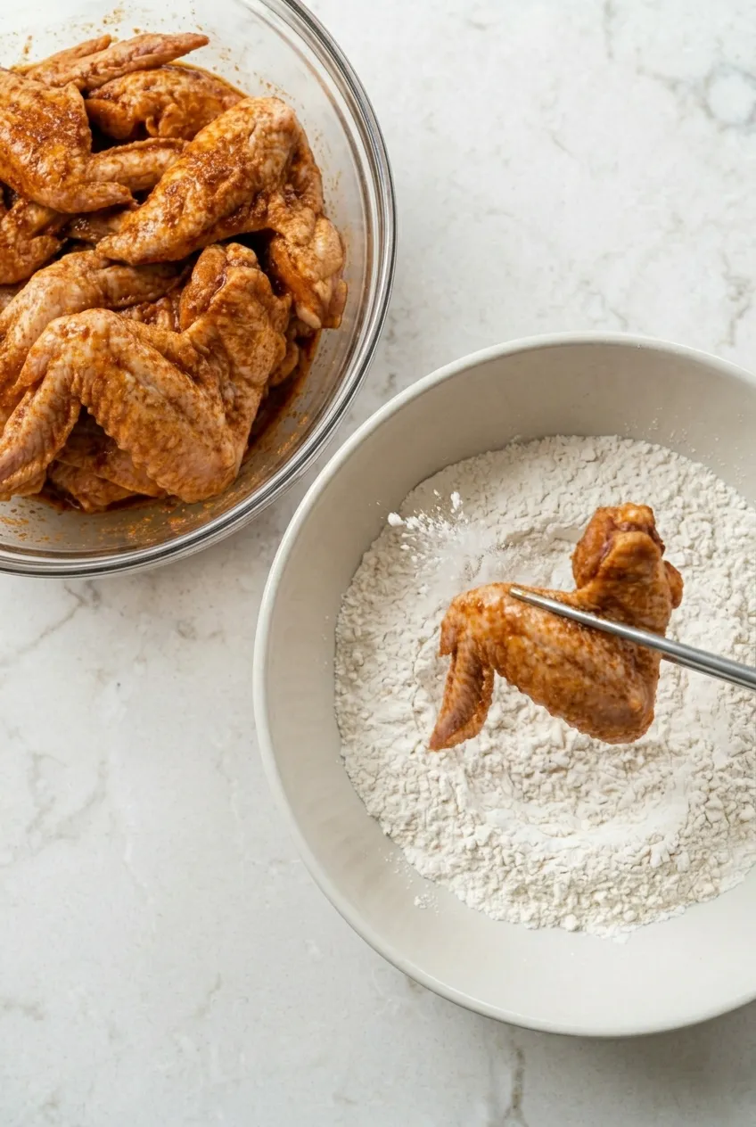 For Batter and Frying step 2