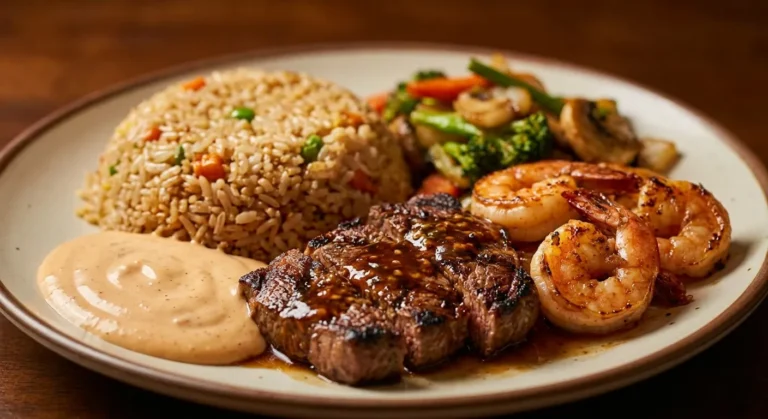 Homemade Hibachi Dinner Recipe (Steak, Shrimp, Fried Rice & Yum Yum Sauce)