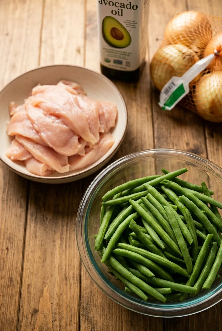 Ingredients for the Perfect Chicken and Green Bean Stir Fry