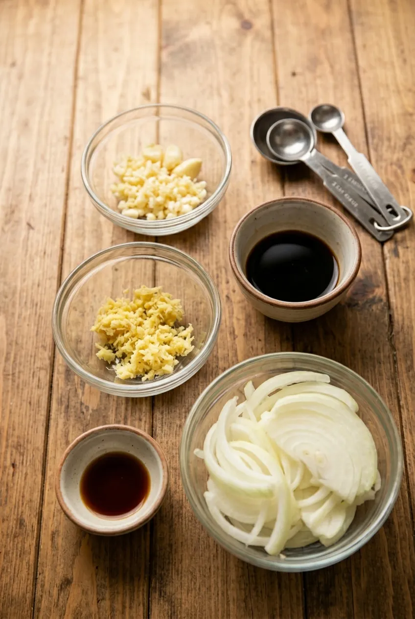 Ingredients for the sauce
