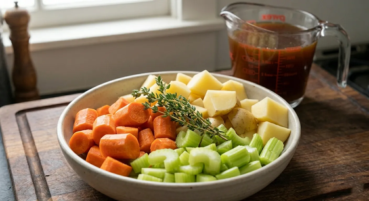 Ingredients For browning and base for Slow Cooker Beef Stew Recipe