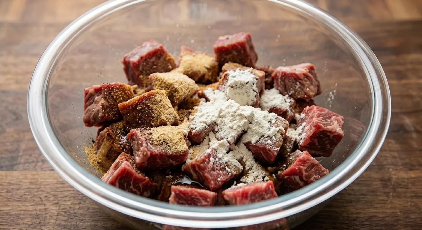 Ingredients for the stew for Slow Cooker Beef Stew Recipe