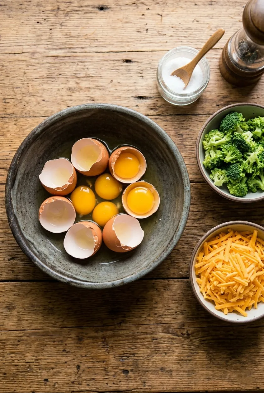 Ingredients FOR Breakfast Egg Bite Cupcake Quiche Type Nugget Pies