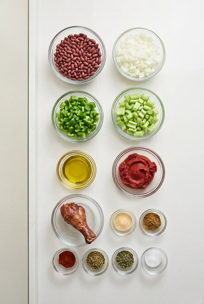 Ingredients for Red Beans and Rice Recipe