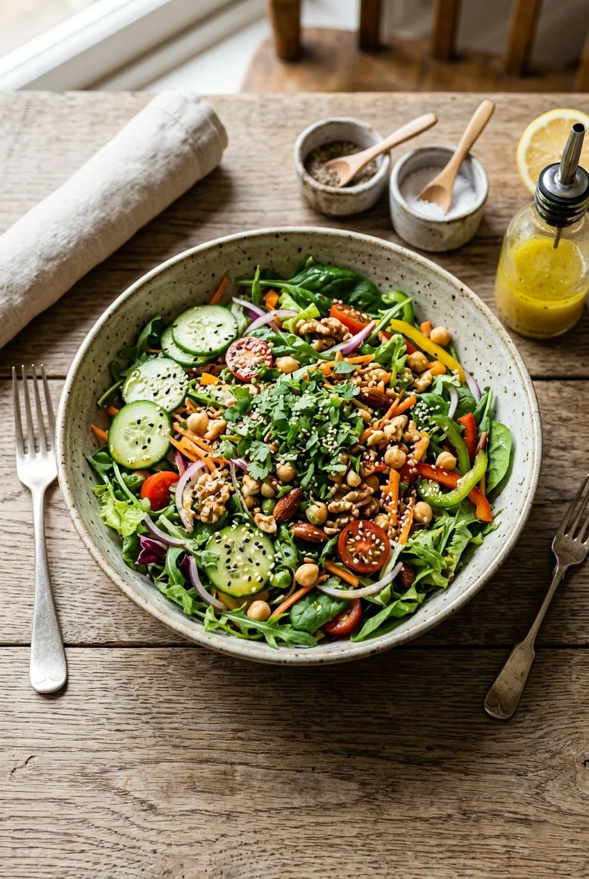 Instructions to make High-Protein Salad for Weight Loss