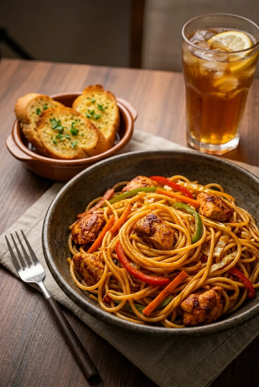 Serving Suggestions Chicken Spaghetti Recipe (Spicy, Saucy & Better Than Takeout)