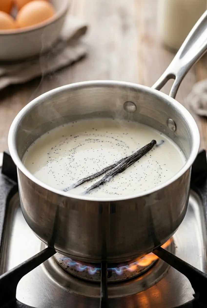 STEP 2 OF Classic Crème Brûlée Recipe (Rich, Creamy & Perfectly Caramelized)