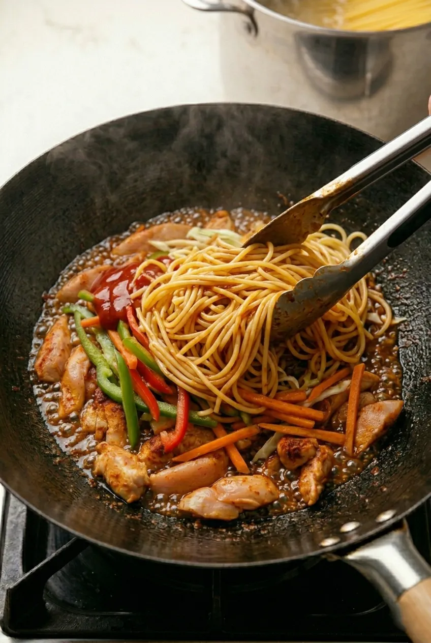 Step 6: Combine with Spaghetti