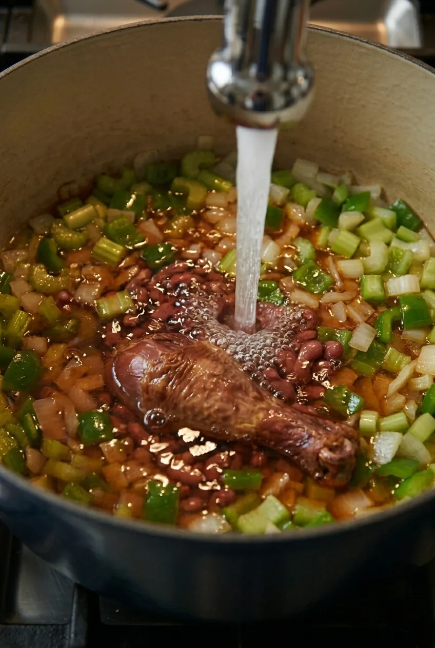 Step 5: Add Beans and Water